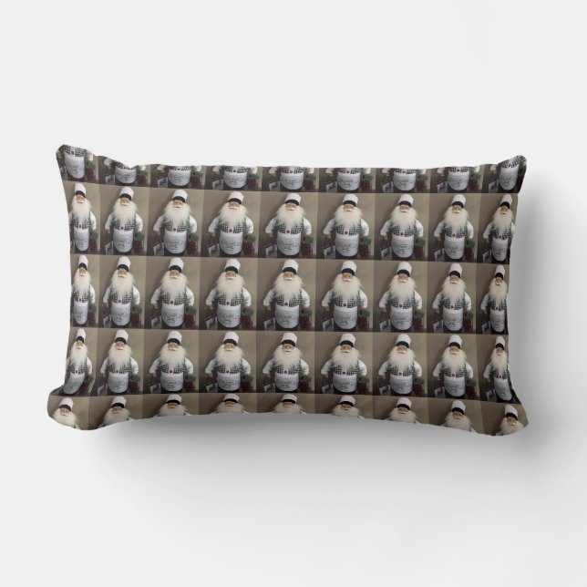 SANTA CHEF/COOK CHRISTMAS TOSS PILLOW (Front)