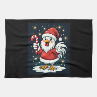 Santa Chicken Joy Kitchen Towel