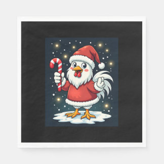 Santa Chicken Joy Napkin