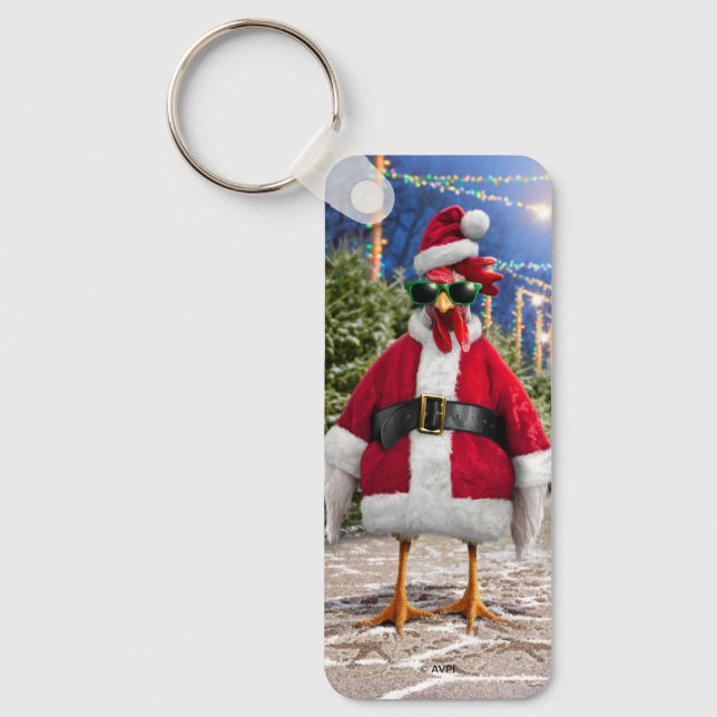 Santa Chicken Keychain (Front)
