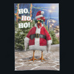 Santa Chicken Kitchen Towel<br><div class="desc">Holly Jolly! | Avanti,  the Global Humour Brand™ has been entertaining the world with its Feel Good Funny greeting cards for over 40 years. Our characters live life to the fullest and celebrate the humour in everyday life.</div>