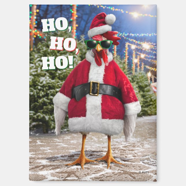 Santa Chicken Magnet (Front)