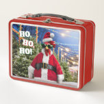 Santa Chicken Metal Lunch Box<br><div class="desc">Holly Jolly! | Avanti,  the Global Humour Brand™ has been entertaining the world with its Feel Good Funny greeting cards for over 40 years. Our characters live life to the fullest and celebrate the humour in everyday life.</div>