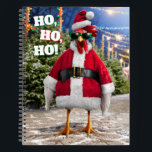 Santa Chicken Notebook<br><div class="desc">Holly Jolly! | Avanti,  the Global Humour Brand™ has been entertaining the world with its Feel Good Funny greeting cards for over 40 years. Our characters live life to the fullest and celebrate the humour in everyday life.</div>