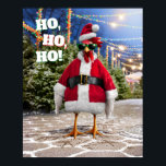 Santa Chicken Poster<br><div class="desc">Holly Jolly! | Avanti,  the Global Humour Brand™ has been entertaining the world with its Feel Good Funny greeting cards for over 40 years. Our characters live life to the fullest and celebrate the humour in everyday life.</div>