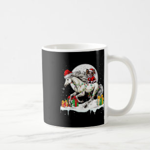 Santa Chihuahua Riding Horse Christmas Owner Kids Coffee Mug