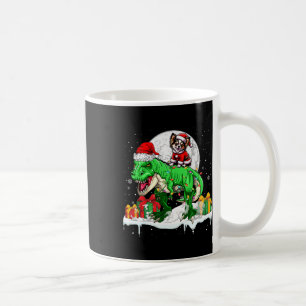 Santa Chihuahua Riding T-rex Christmas Owner Kids Coffee Mug