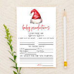 Santa Christmas Baby Shower Predictions Activity Stationery<br><div class="desc">This is a Santa Claus Hat Christmas holiday baby shower predictions activity. It allows guests to guess the gender,  date of birth,  time,  weight,  hair colour,  eye colour,  length,  etc. There is also a line to give advice.</div>