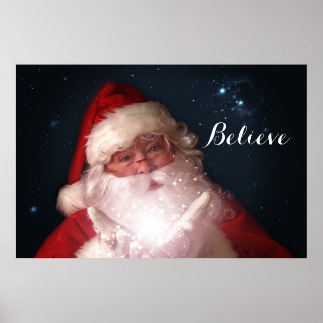 Santa Christmas Believe Poster (Front)