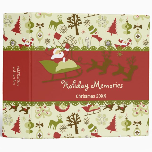 Santa Christmas Delivery - Customize Binder (Front/Spine)