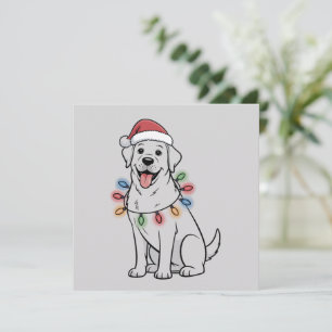 Santa Christmas Dog Lover Labrador Retriever Mom Holiday Card