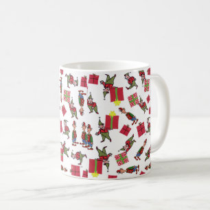 Santa Christmas Elves mug