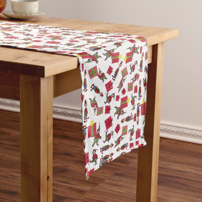 Santa Christmas Elves table runner (In Situ)