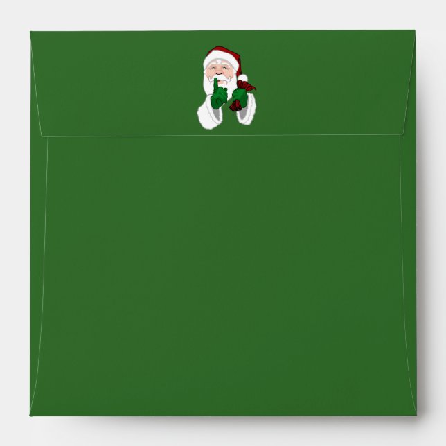 Santa Christmas Envelopes Personalized Envelopes (Back (Top Flap))