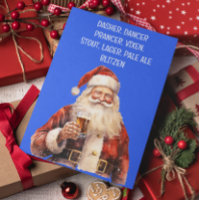 Santa Christmas Funny Reindeer Names Beer