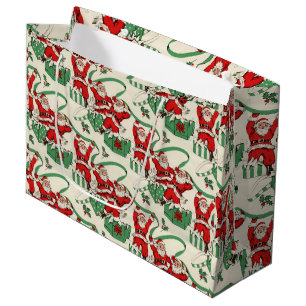 Santa Christmas Gift Bag Festive Xmas Present