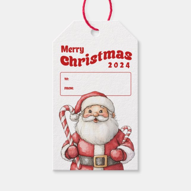 Santa Christmas Gift Tag (Front)