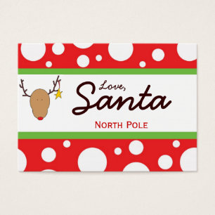 Santa Christmas Gift Tag
