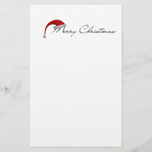 Santa Christmas HO Merry Joy Peace Seasons Jolly Stationery