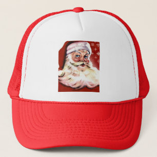 Santa Christmas HO Merry Joy Peace Seasons Jolly Trucker Hat