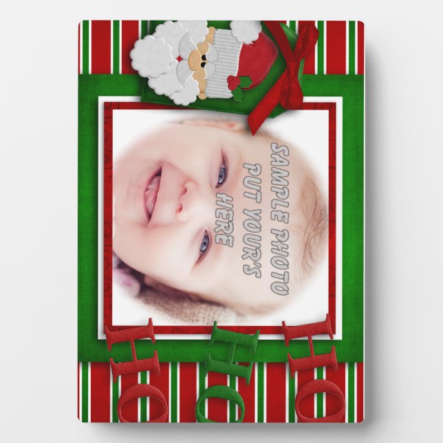 Santa Christmas Holiday Photo Frame Gift (Front)