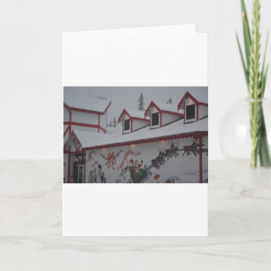 Santa Christmas Holiday Snow Snowflake Frozen Ice Card