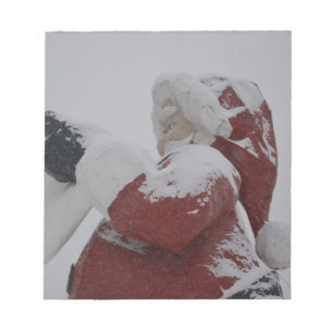 Santa Christmas Holiday Snow Snowflake Frozen Ice Notepad