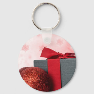Santa Christmas Merry Joy Peace Seasons Jolly Keychain