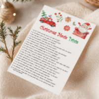 Santa Christmas Movie Trivia Game