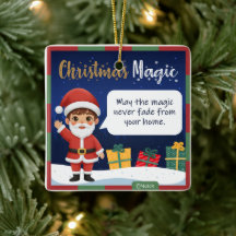 Santa Christmas Ornament