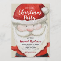 Santa Christmas Party Invitation