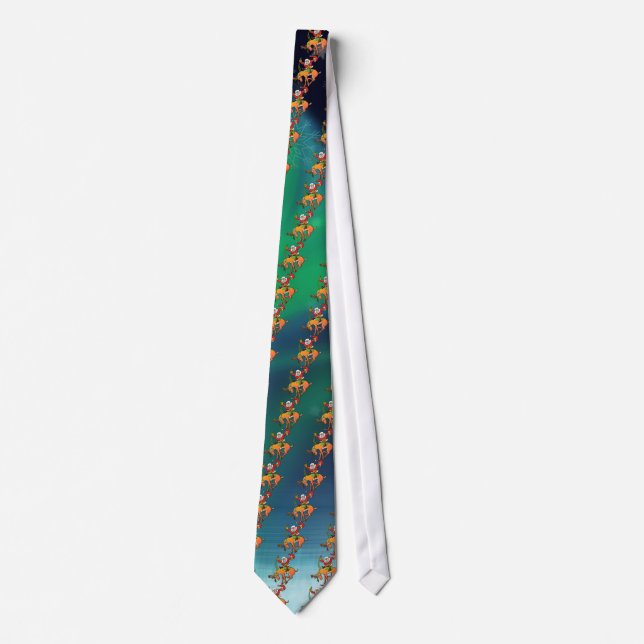 Santa Christmas Rodeo Tie (Front)
