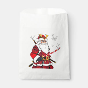 Santa Christmas Santa Claus Japanese Art Samurai  Favour Bag
