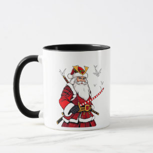 Santa Christmas Santa Claus Japanese Art Samurai Mug