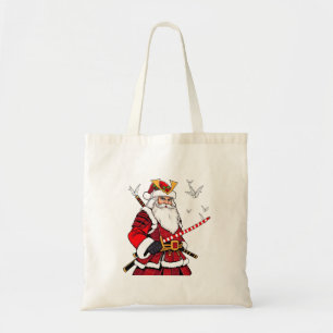 Santa Christmas Santa Claus Japanese Art Samurai Tote Bag