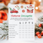 Santa Christmas Scattegories Game Holiday Card<br><div class="desc">Bring on the fun with our Christmas Scattergories Printable Game! A fast-paced word challenge that adds excitement to any holiday setting.
76SE A</div>