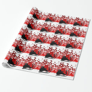 Santa Christmas Snowflake Winter Peace Destiny Wrapping Paper