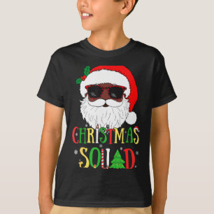 Santa Christmas Squad Black Men African American P T-Shirt