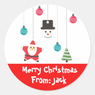 Santa Christmas Stickers