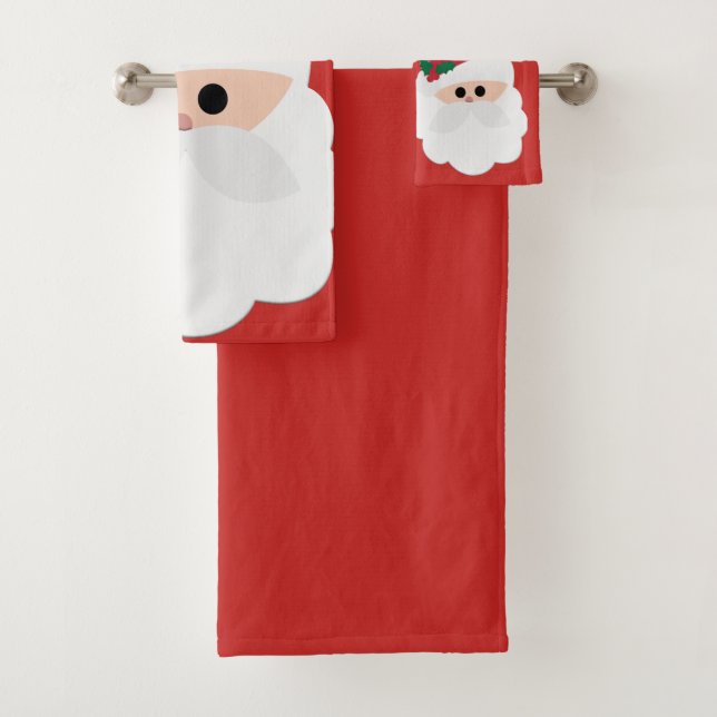 Santa Christmas Towel Set (Insitu)