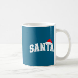 Santa Christmas Varsity Text With Hat Family Xmas  Coffee Mug