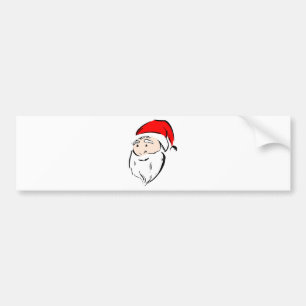 Santa Christmas Winter December Peace Love Destiny Bumper Sticker