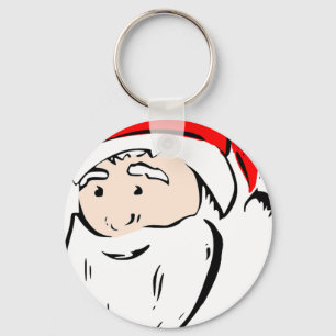 Santa Christmas Winter December Peace Love Destiny Keychain