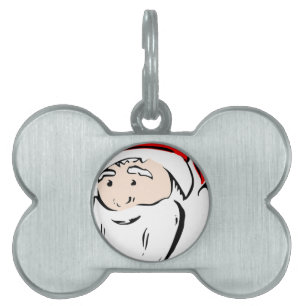 Santa Christmas Winter December Peace Love Destiny Pet ID Tag