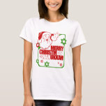 Santa Christmukkah T-Shirt<br><div class="desc">Holiday Humour T-shirts and Apparel Funny Holiday Gear: T-shirts, Hoodies, Stickers, Buttons, and gifts.</div>