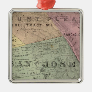 Santa Clara Co 6 Metal Ornament