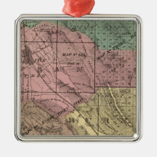 Santa Clara Co Metal Ornament