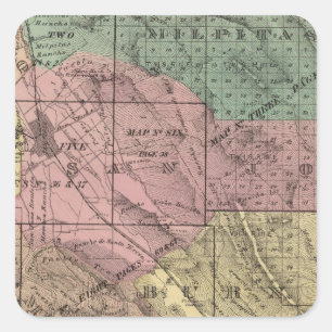 Santa Clara Co Square Sticker
