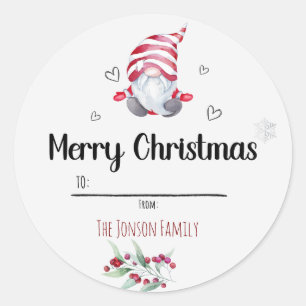Santa Classic Round Sticker