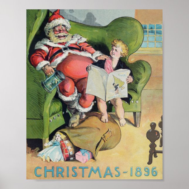 Santa claus 1896 holiday     poster (Front)